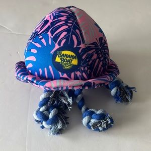 Banana Boat Blue and Pink Rope Leg Jelly Fish Dog Toy